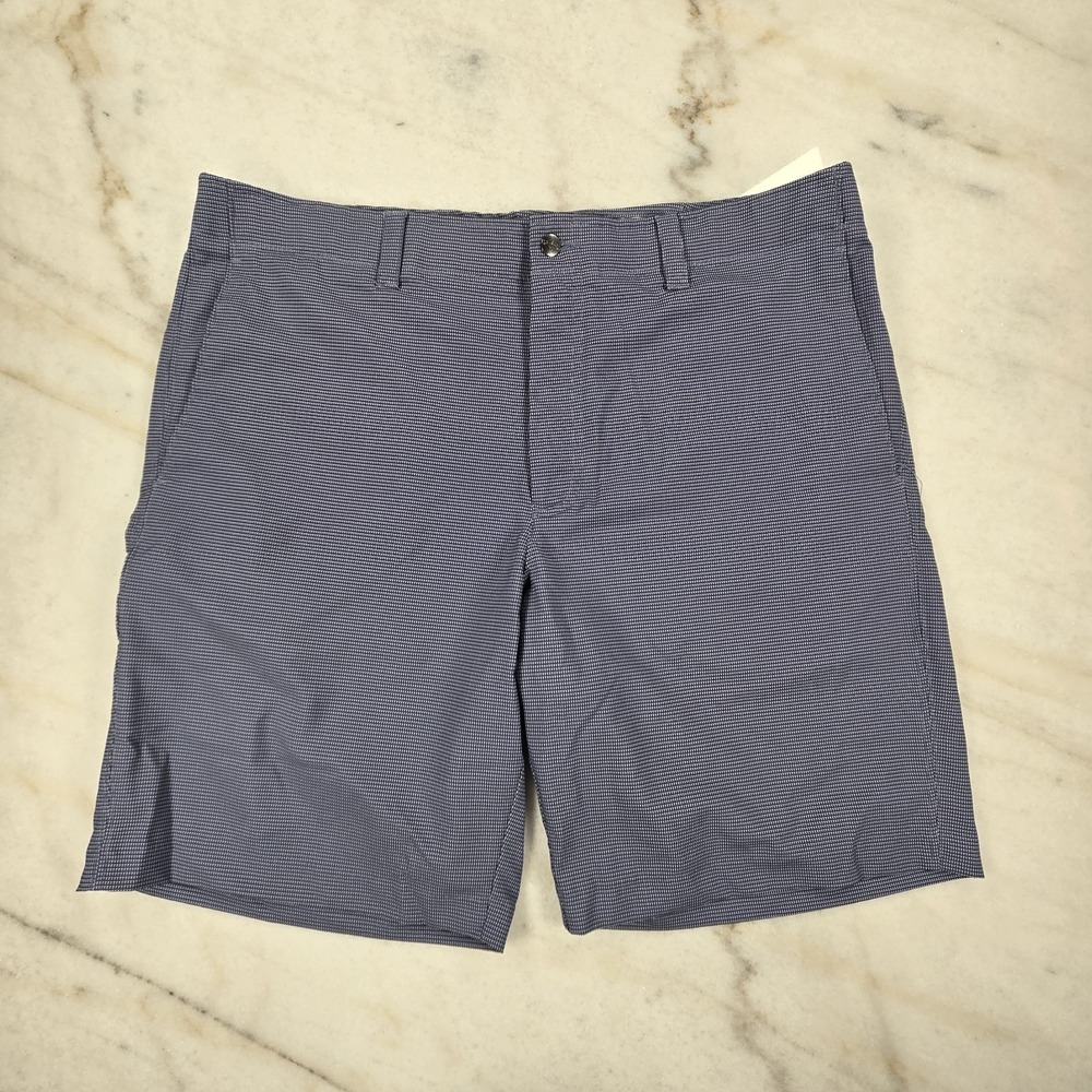 Callaway Men's Micro Striped Flat Front Walking Shorts w/Media Pocket Sz 38 Golf